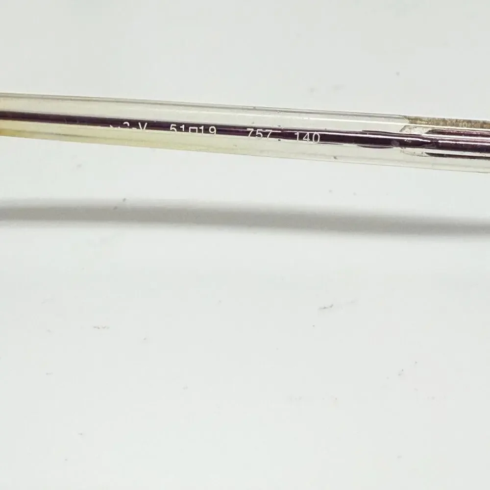 Moschino Eyeglasses Frame Purple Half Rim‎ Metal H17895
